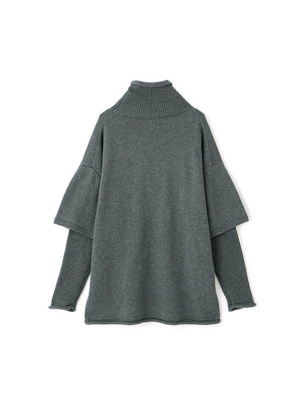 ツーピースレイヤードニット