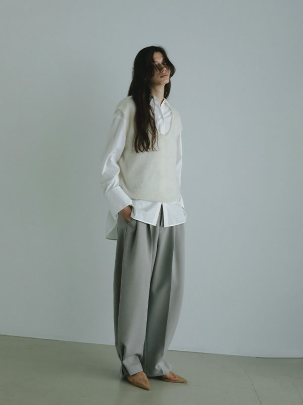 エトレトウキョウDEPENDREブロードシャツ　白 美品 DEPENDREブロードシャツ(F WHITE): トップス │ ETRE TOKYO