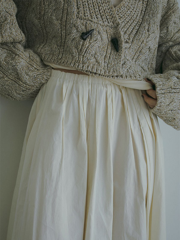 ETRE TOKYO 麻混カシュクールカーデ F 