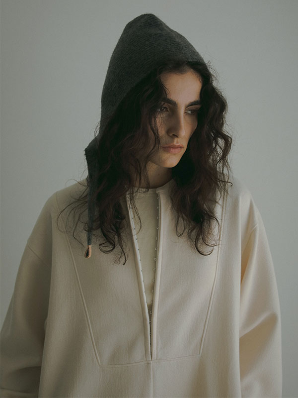 ヘザートーンニットボンネット