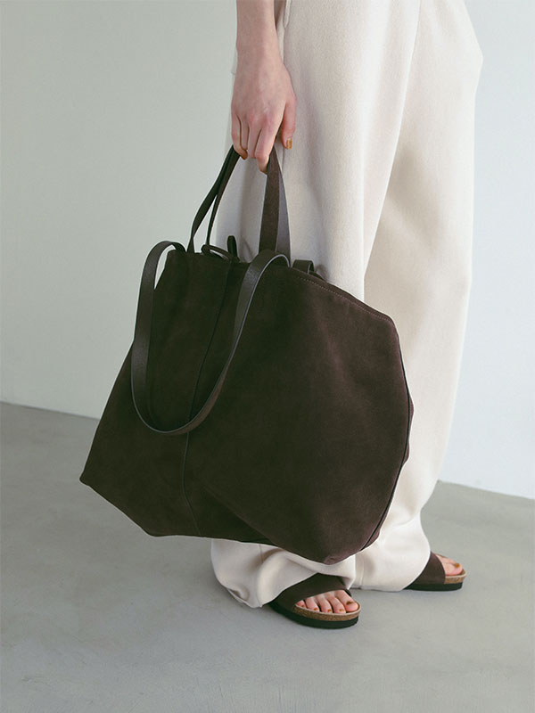 スウェードビッグトートバッグ