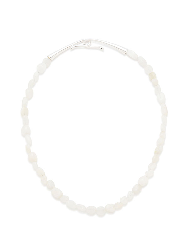 ムーンストーンビーズネックレス