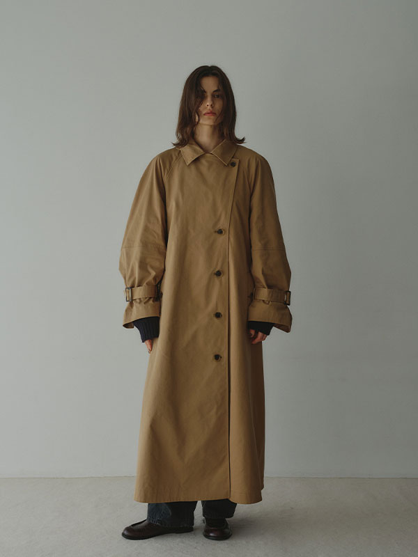 コンシャススリーブトレンチコート