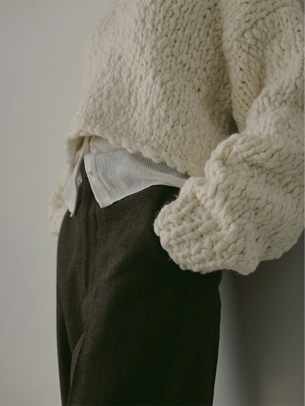 2wayハンドニットカーディガン