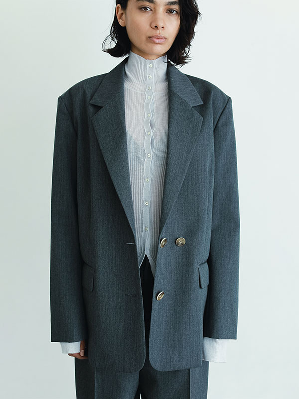 SANTEシルクカシミヤハイネックニットプルオーバー