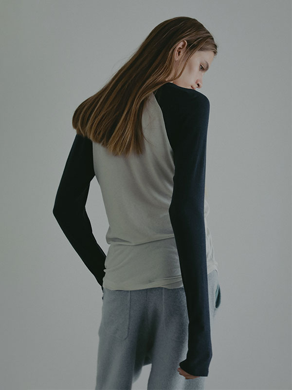 新品 ETRE TOKYO ソフトフライスラグランロンTee ソフトフライスラグランロンTee(F NAVY): トップス │ ETRE