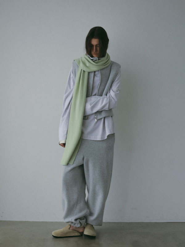 ホールガーメントストールニットキャップ