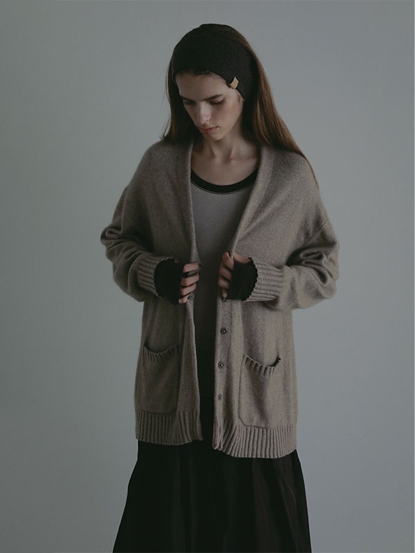 ウールカシミヤニットヘアバンド