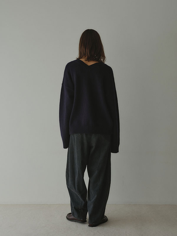 Vネック2wayニットプルオーバー