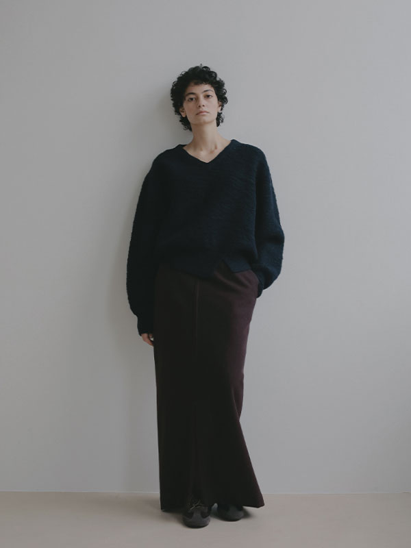 バンピーストールニットプルオーバー