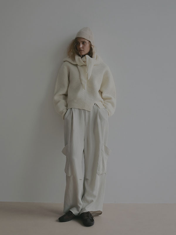 バンピーストールニットプルオーバー