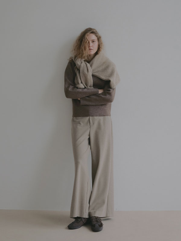 ウーリーセミワイドパンツ