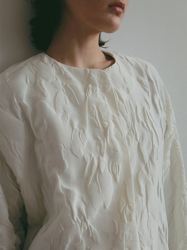 SANTEドルマンスリーブジャガードコート