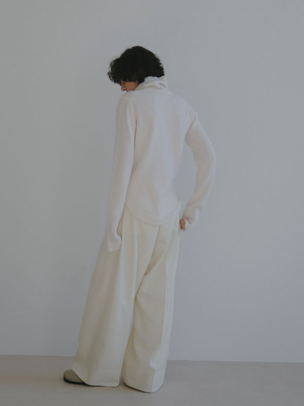 ウールカシミヤタートルネックニットプルオーバー