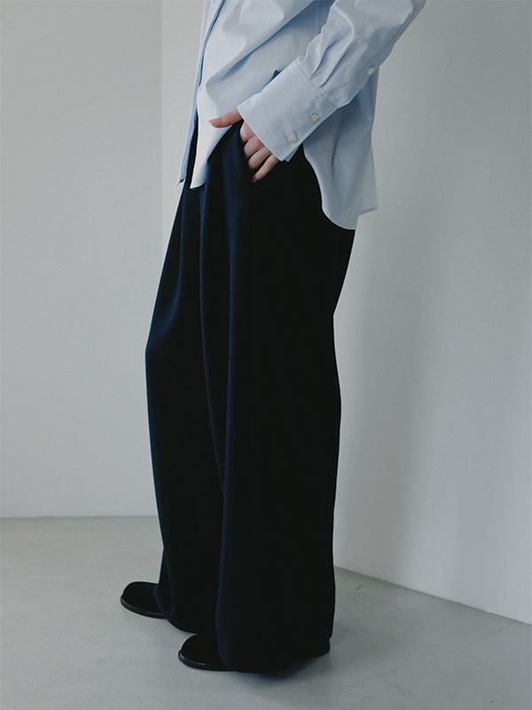 SANTEデザインタックメルトンパンツ