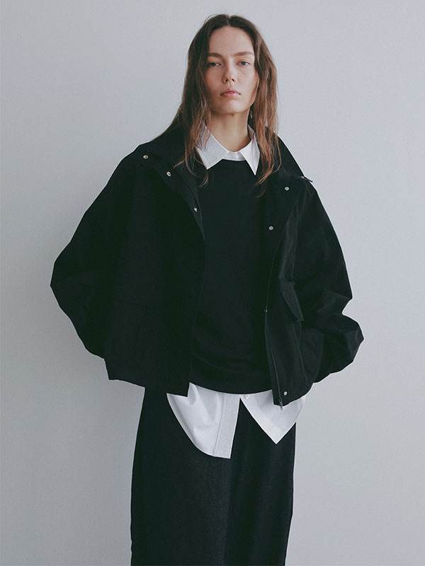 スカーフライトシャツブルゾン