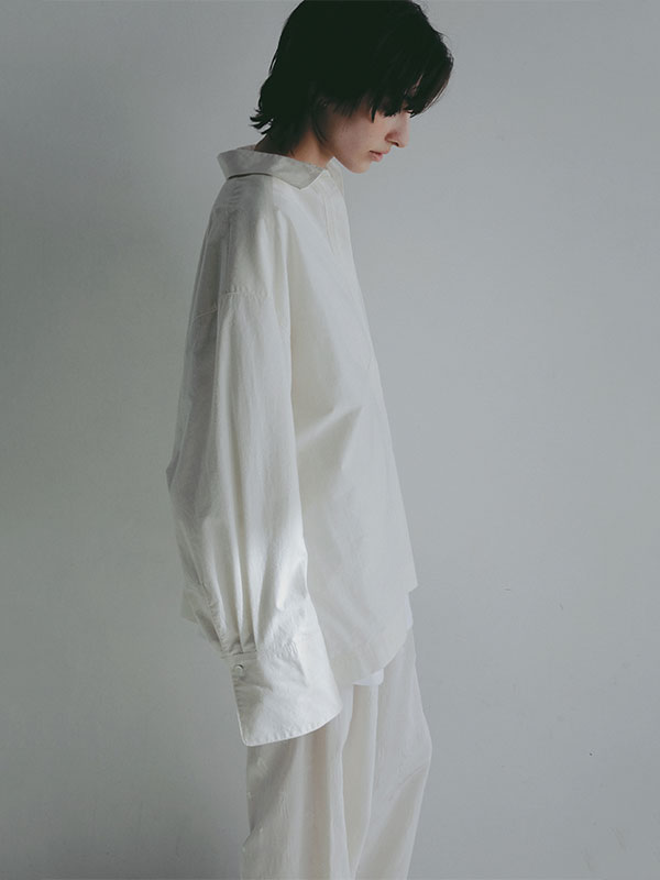 コットンシルクスキッパーシャツ