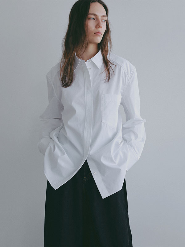 ボールドショルダーシャツ