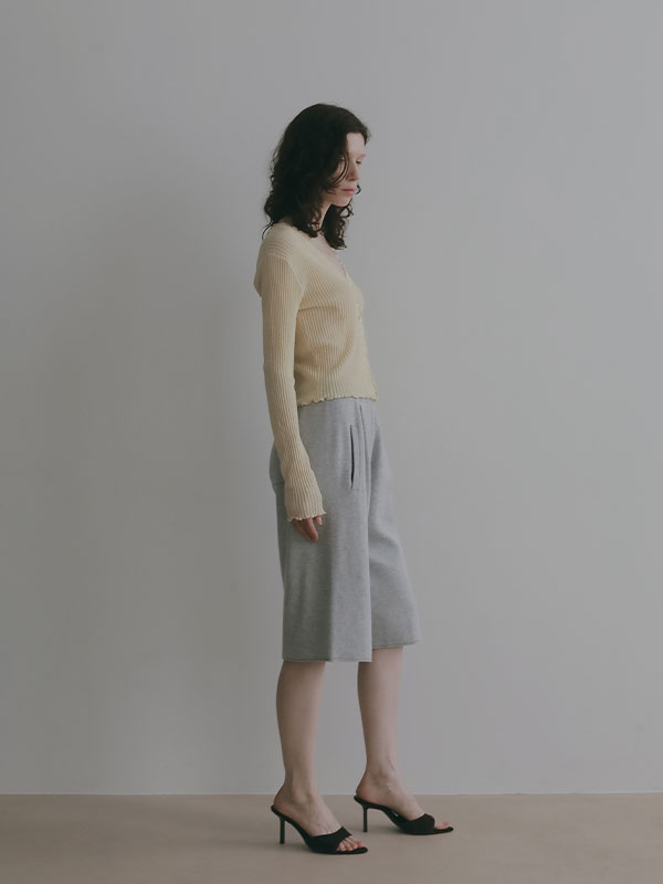 ダブルフェイスニットハーフパンツ