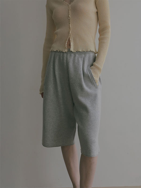 ダブルフェイスニットハーフパンツ