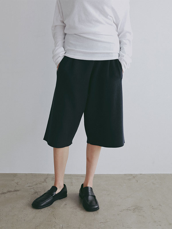 ダブルフェイスニットハーフパンツ(S GREY): ボトムス │ ETRE TOKYO