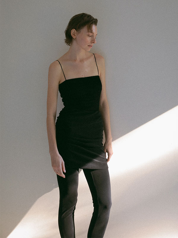 パイルギャザーミニスカート