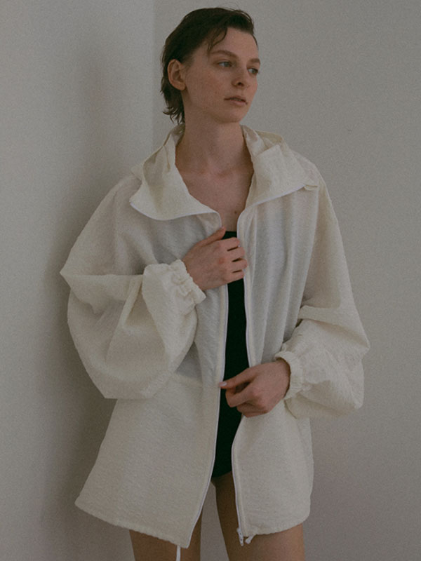 サッカーストレッチフードブルゾン