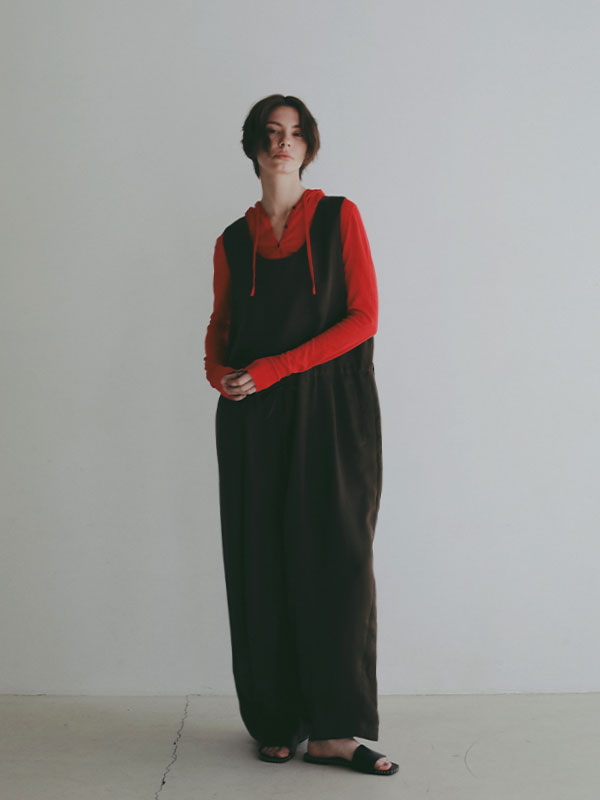 シアーニットフードカーディガン