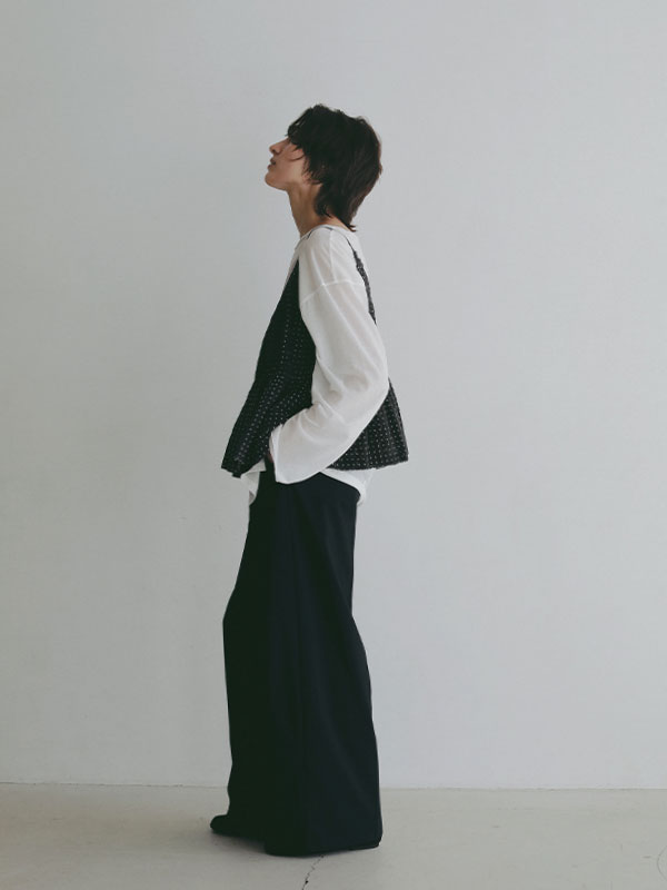 コットンドビーカシュクールキャミソール