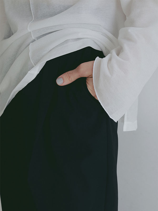 センターピンタックシアーロンTee