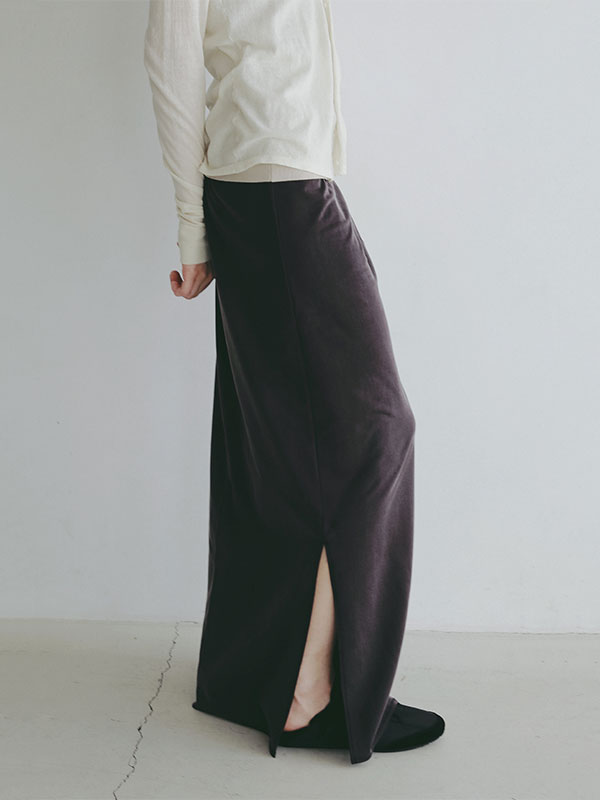 キュプラジャージロングスカート