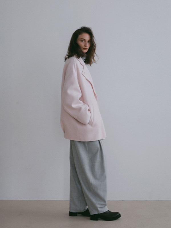 コンバーティブルカラーミディリバーコート