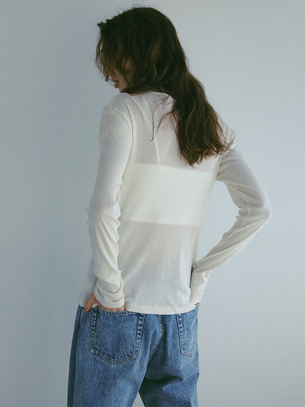 Etre Tokyo DEPENDREシアーロンTee DEPENDREシアーロンTee(F WHITE): トップス │ ETRE TOKYO