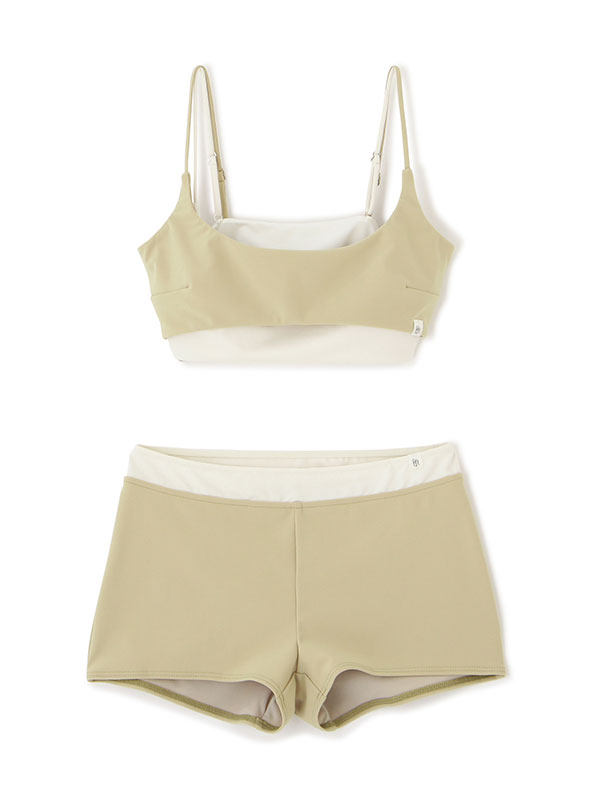 トリコットバイカラースイムウェア