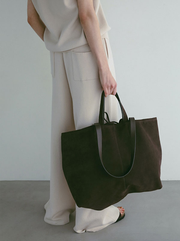 スウェードビッグトートバッグ(F BEIGE): グッズ │ ETRE TOKYO