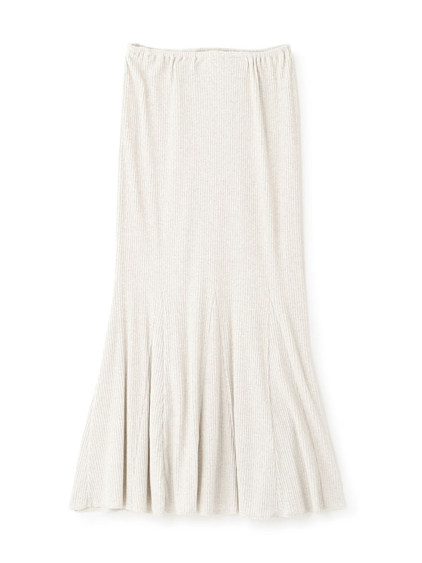 ランダムリブロングマーメイドスカート