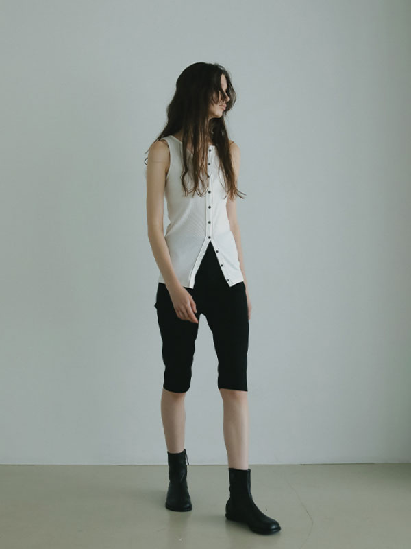 エトレトウキョウ25年新品⭐️ハイゲージバイカーニットパンツレイヤードレギンス ハイゲージバイカーニットパンツ（フルレングス）｜ETRÉ TOKYO