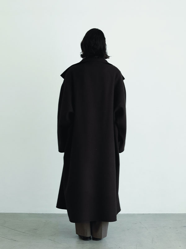 SANTEウーステッドクロークリバーコート
