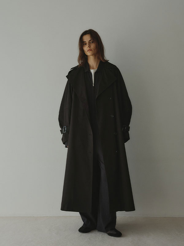 コンシャススリーブトレンチコート