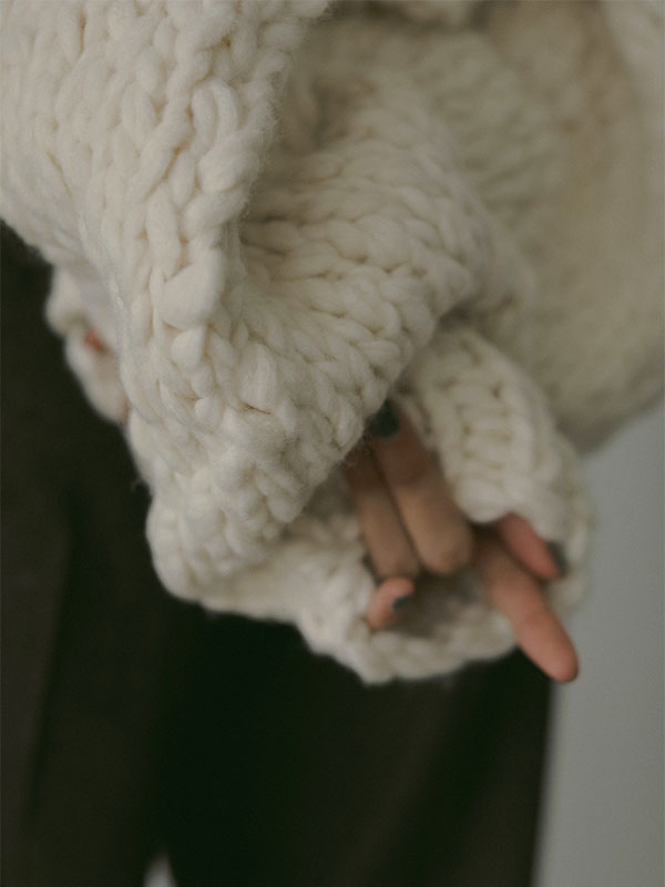 2wayハンドニットカーディガン