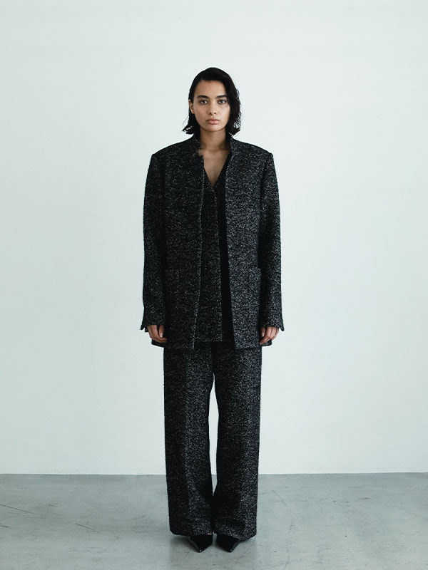 SANTEヘリンボーンツィードパンツ