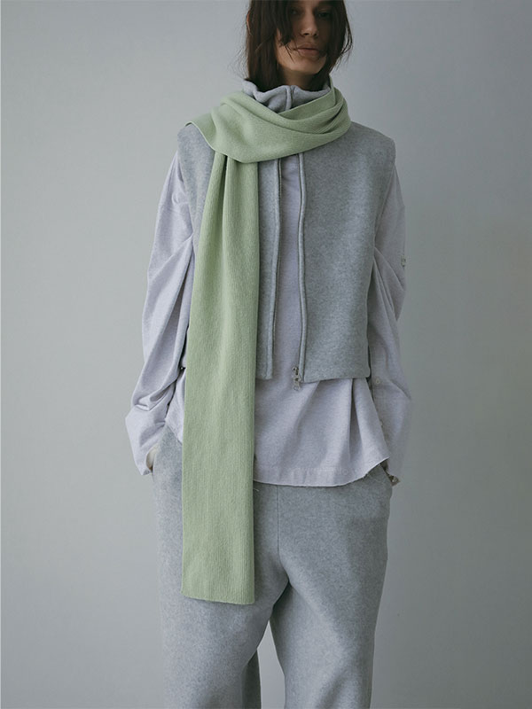 ホールガーメントストールニットキャップ