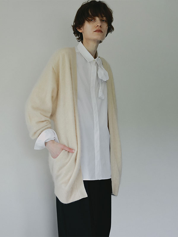 SANTEカシミヤヘアリーニットカーディガン