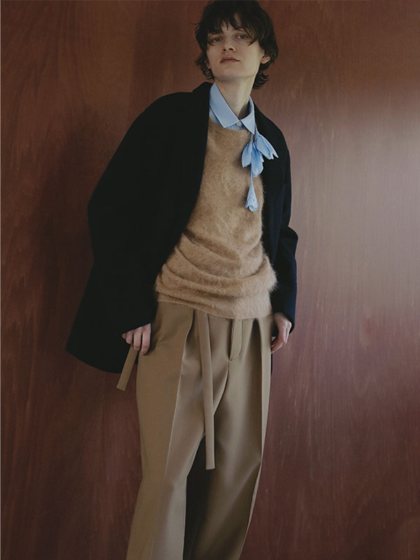 SANTEデザインベルトダブルフェイスパンツ