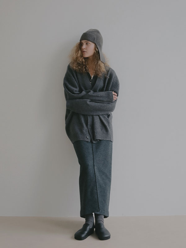 ダブルジップIラインロングスカート