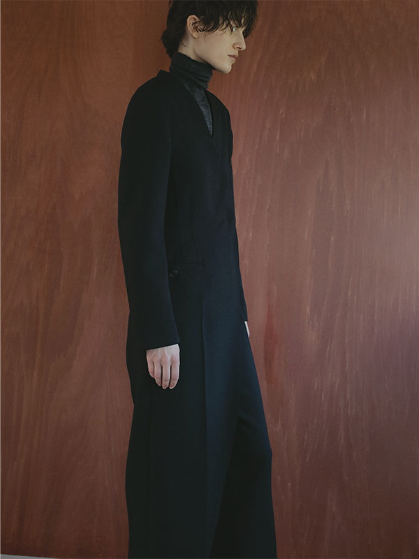 SANTEテーラードノーカラーオールインワン