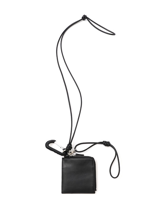 レザーコードカラビナスクエアパース