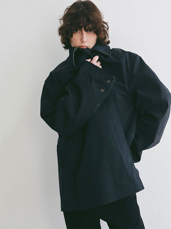 ステンカラーボンディングコート