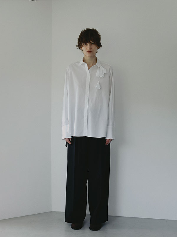 SANTEフラワーモチーフデザインシャツ