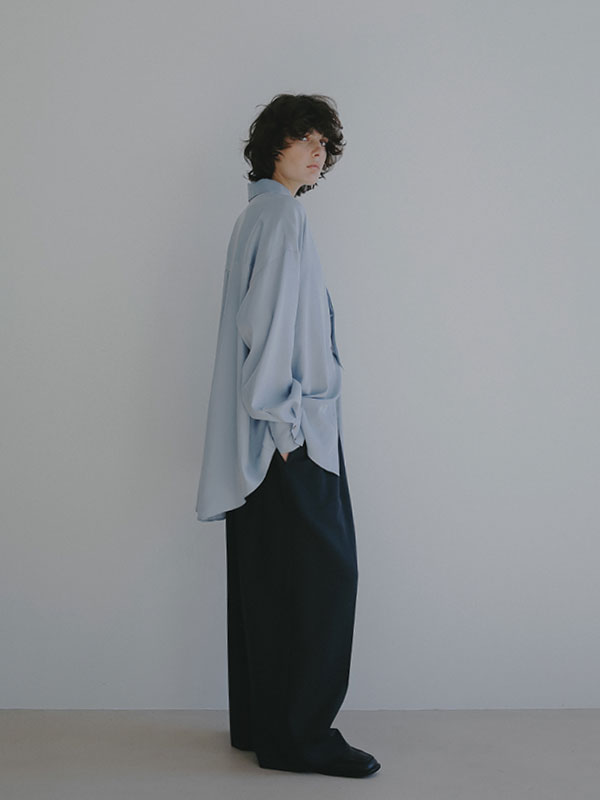 キュプラネクタイオーバーサイズシャツ